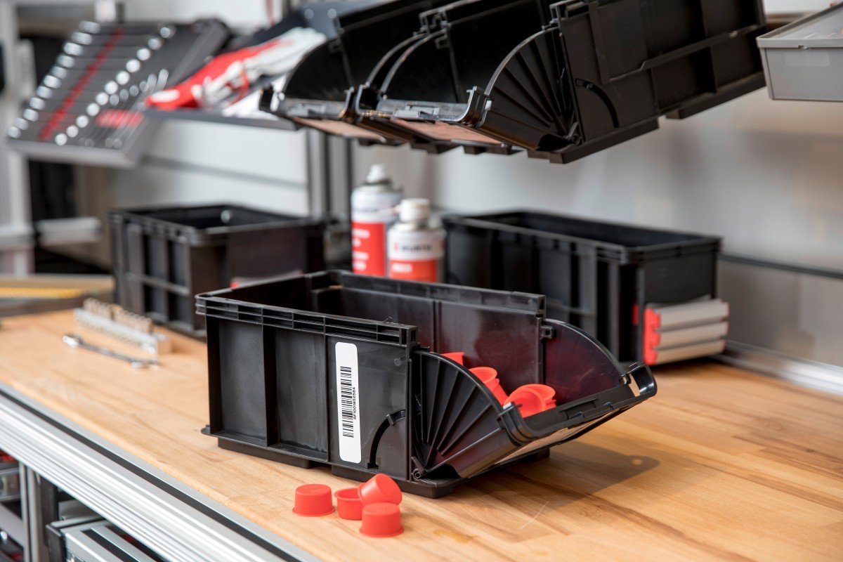 Utilize our patented and secure Kanban bins designed for durability and efficiency, ensuring safe and organized storage of your components.